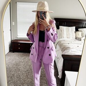 Purple suit Zara S XS